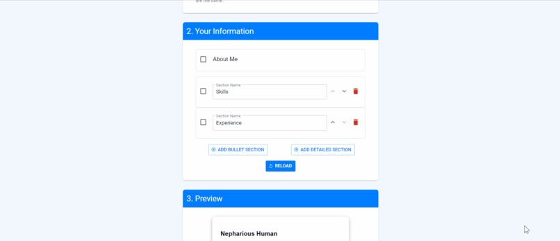 Resume Lab: Online resume generator  – screenshot 2