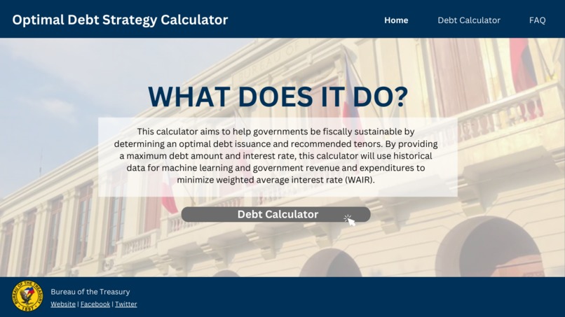 Helping the Government Create Sustainable Debt Program – screenshot 1