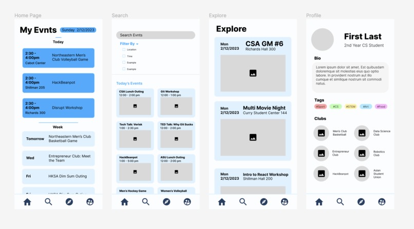 Evnts – screenshot 1