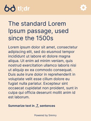 tl;dr – screenshot 1