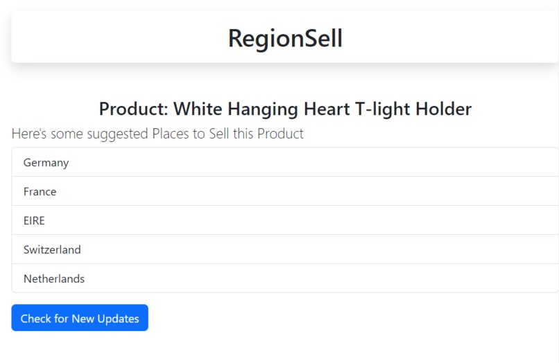 RegionSell – screenshot 1