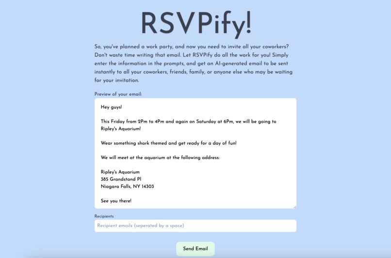 RSVPify – screenshot 3