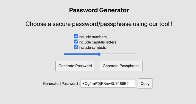 Password Generator – screenshot 1