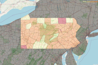Covid Risk Levels in PA