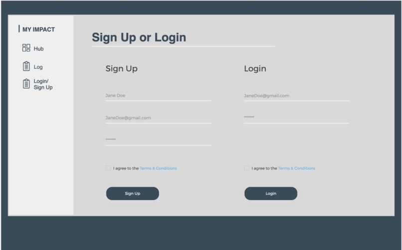 MyImpact – screenshot 2