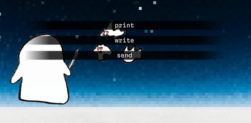 print("Hello Blob's World") – screenshot 3