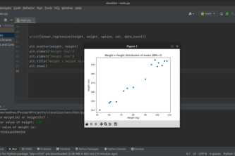 Height vs Weight Distribution in Males (BMI=3)