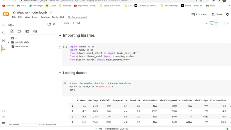 Weather Prediction – screenshot 2