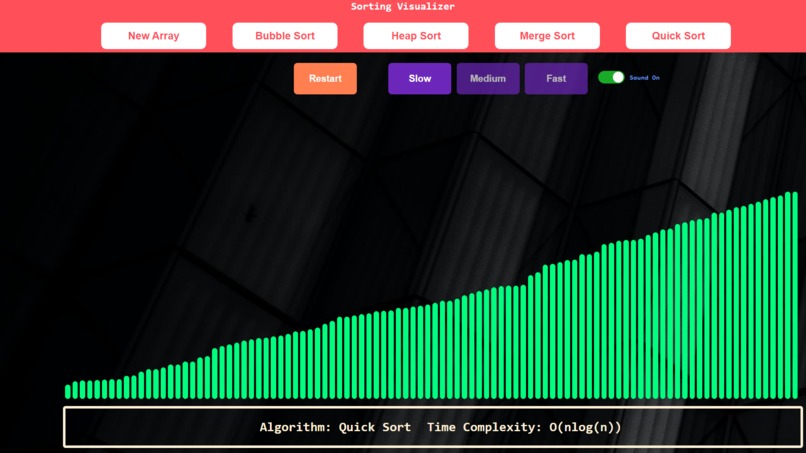 Sorting-Visualizer – screenshot 1