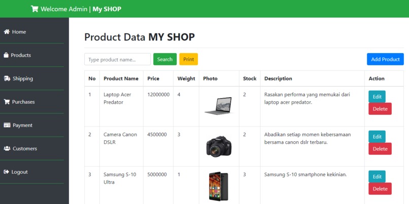 My SHOP – screenshot 5