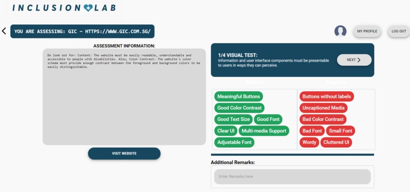 InclusionLab – screenshot 1