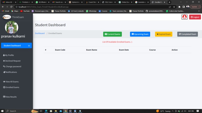 Online Examination Software – screenshot 1