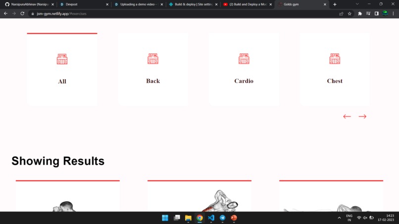 Fitness App – screenshot 1