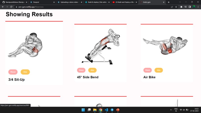Fitness App – screenshot 2