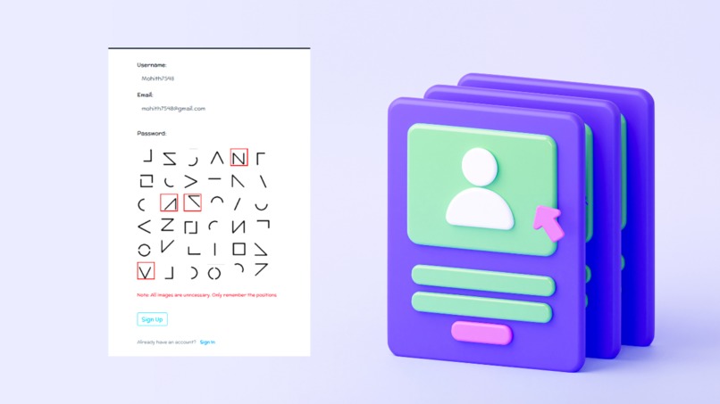 Graphical Password Authentication – screenshot 1