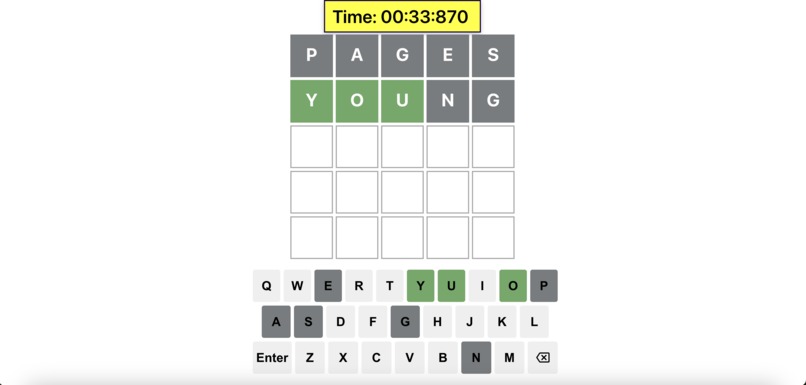 Wordle-Clone – screenshot 1