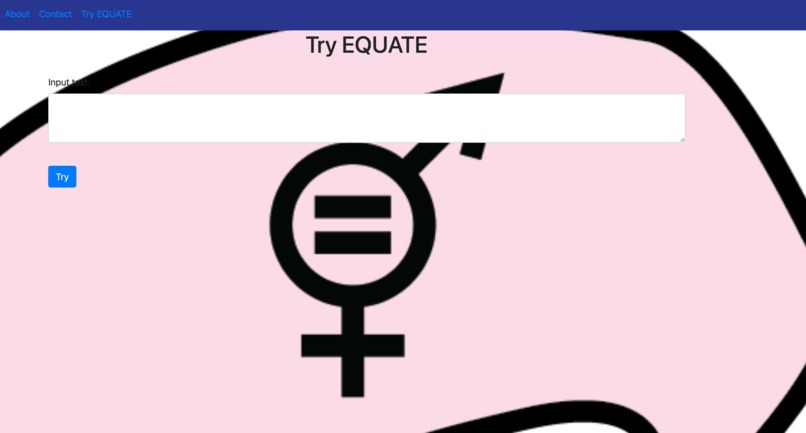 EQUATE -EQUATE is to gender bias as Grammarly is to grammar – screenshot 2