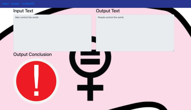 EQUATE -EQUATE is to gender bias as Grammarly is to grammar – screenshot 3
