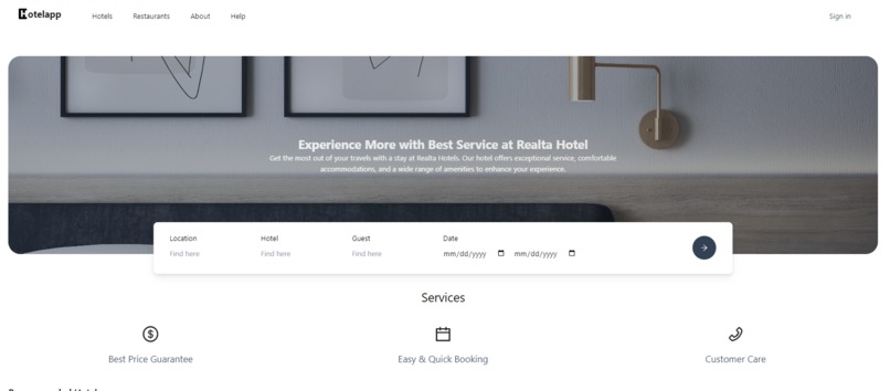 RealtaHotel – screenshot 1