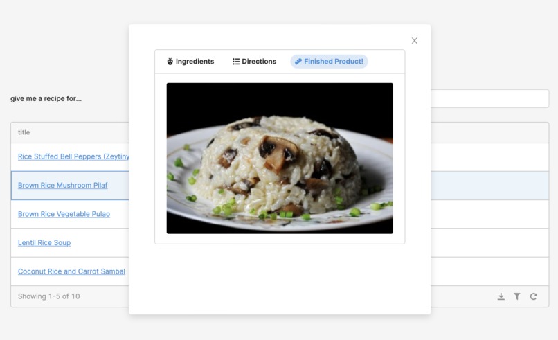 Sustainable Recipe Search – screenshot 3