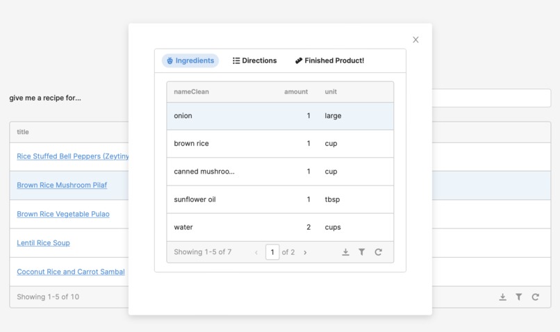 Sustainable Recipe Search – screenshot 4