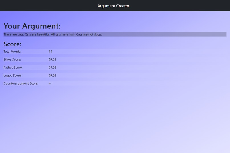 Argument Creator – screenshot 3