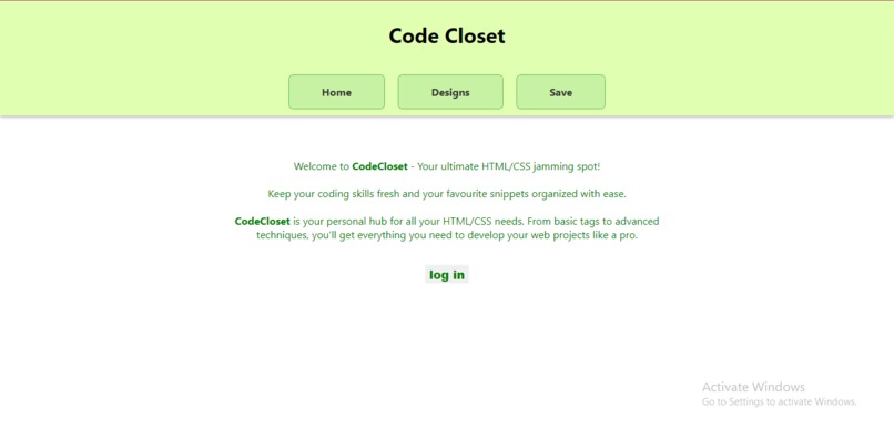 CodeCloset – screenshot 1