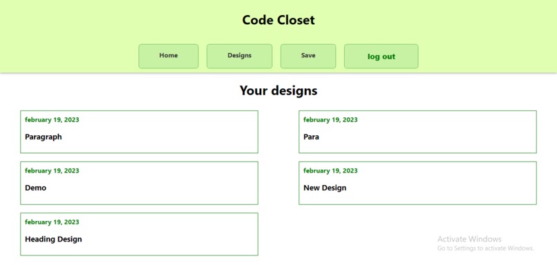 CodeCloset – screenshot 3