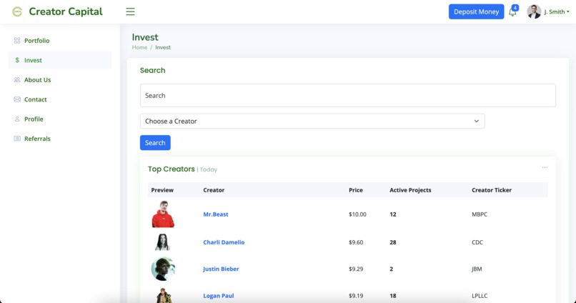 Creator Capital – screenshot 4