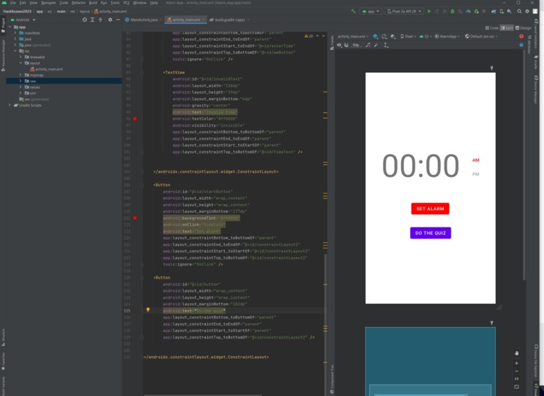 Alarm App – screenshot 1