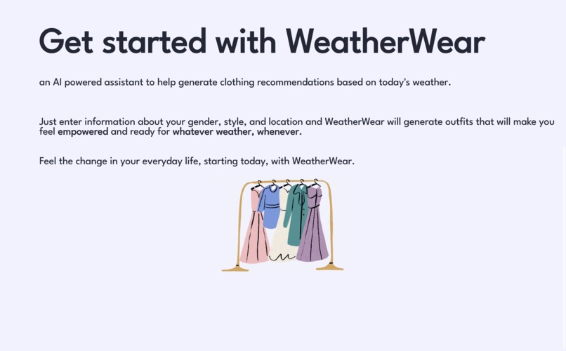 WeatherWear – screenshot 2