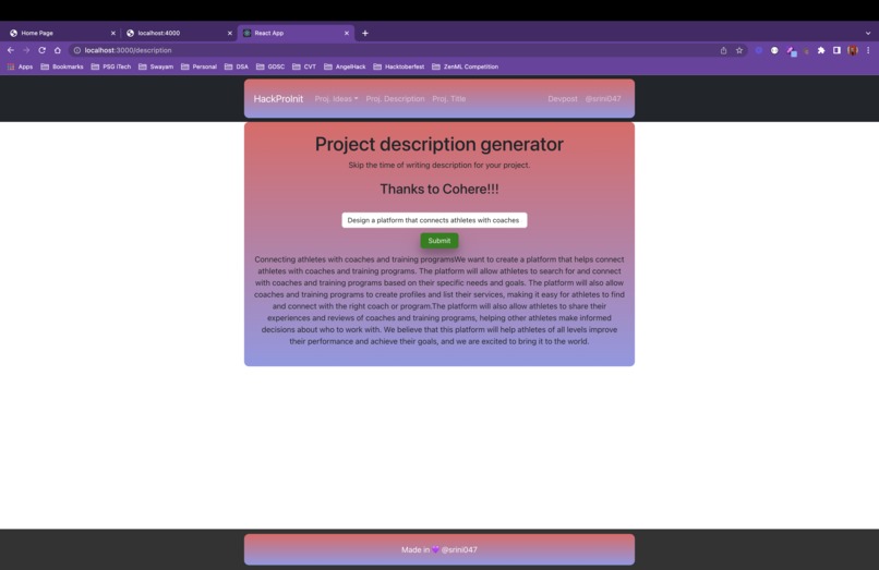 HackProInit – screenshot 4