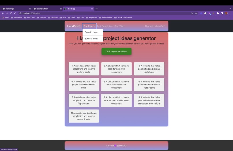 HackProInit – screenshot 5