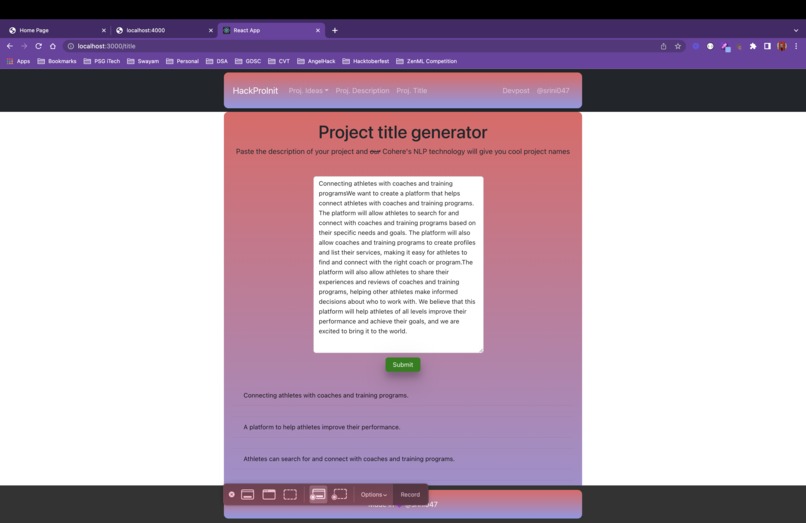 HackProInit – screenshot 6