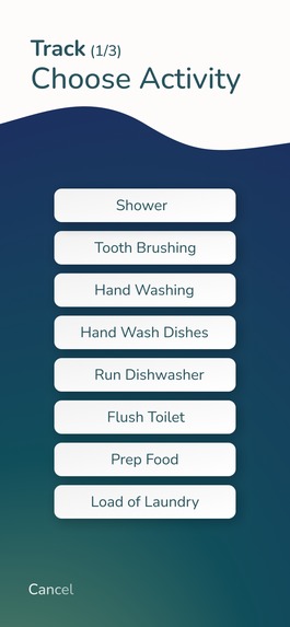 Water App Project – screenshot 2