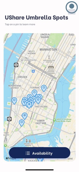 UShare - campus umbrella borrowing system – screenshot 2