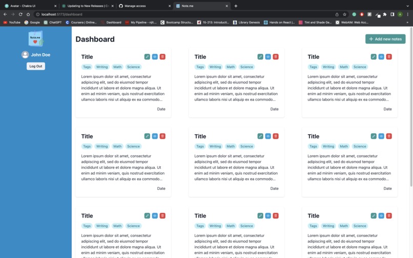 Note.me – screenshot 2