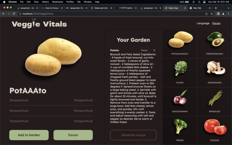 Veggie Vitals – screenshot 1