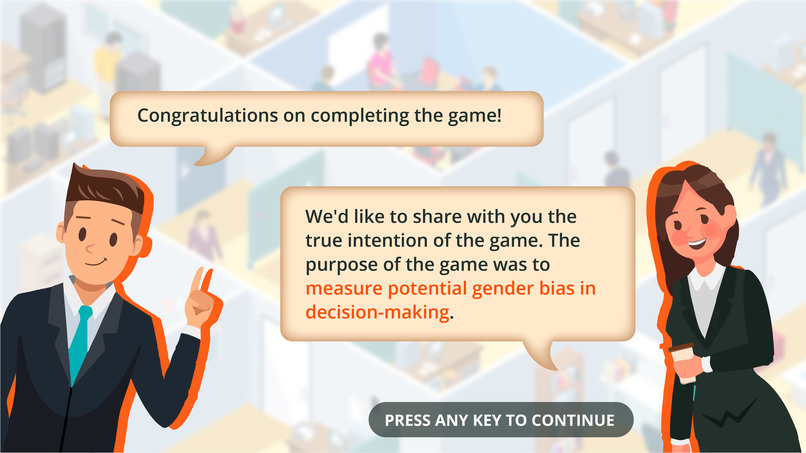 "ProfessionalProjectLeader"-Raising Awareness of Gender Bias – screenshot 2