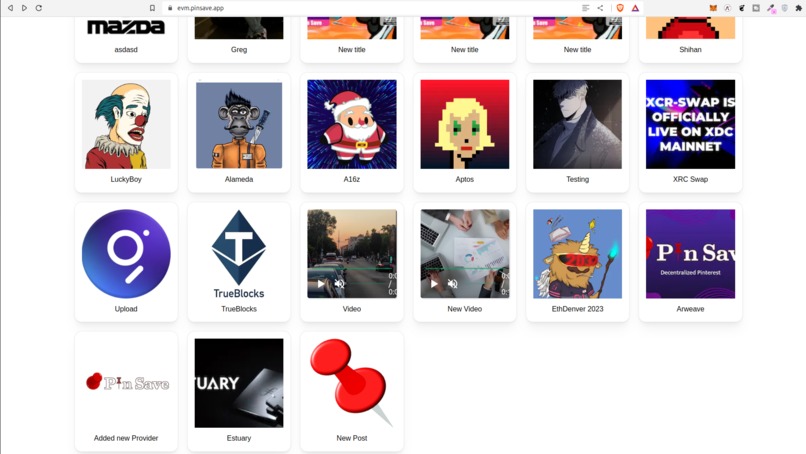 Pin Save: decentralised Pinterest – screenshot 1