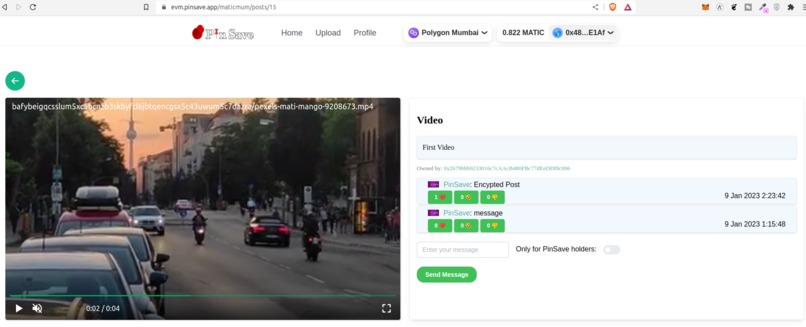 Pin Save: decentralised Pinterest – screenshot 4