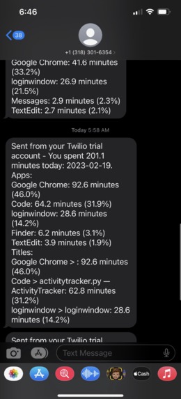 Activity Tracker – screenshot 3