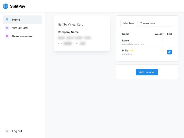 SplitPay – screenshot 2