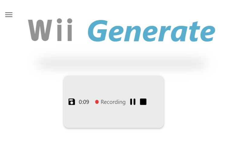 wiigenerate – screenshot 1