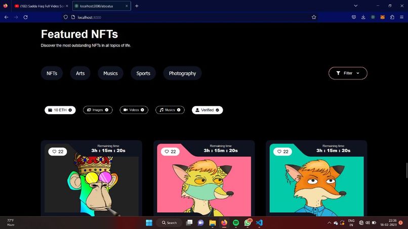 NFT marketplace  – screenshot 2