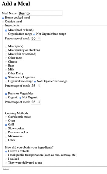 SustainaBite – screenshot 2