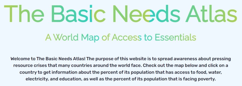 The Basic Needs Atlas – screenshot 1