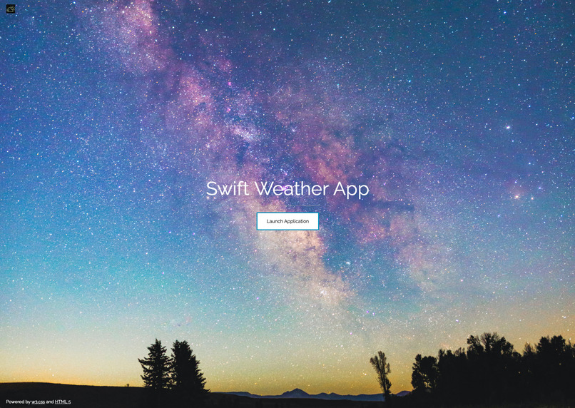 Swift Weather App – screenshot 1