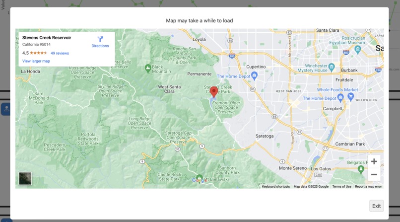 California Reservoir Viewer – screenshot 3