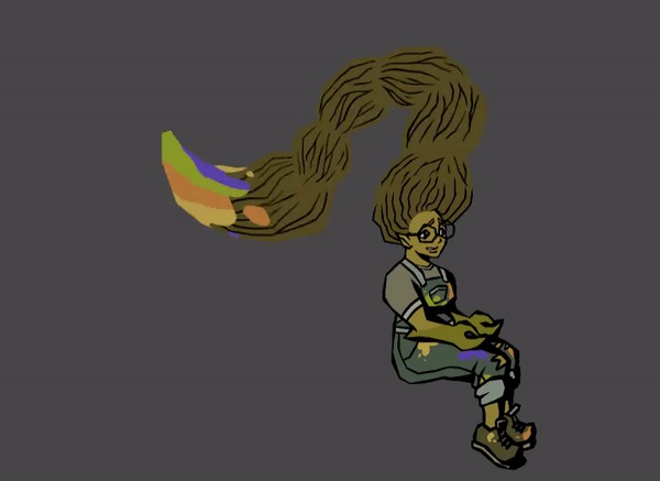Hellfire Hair 2D Hair Animations – screenshot 2